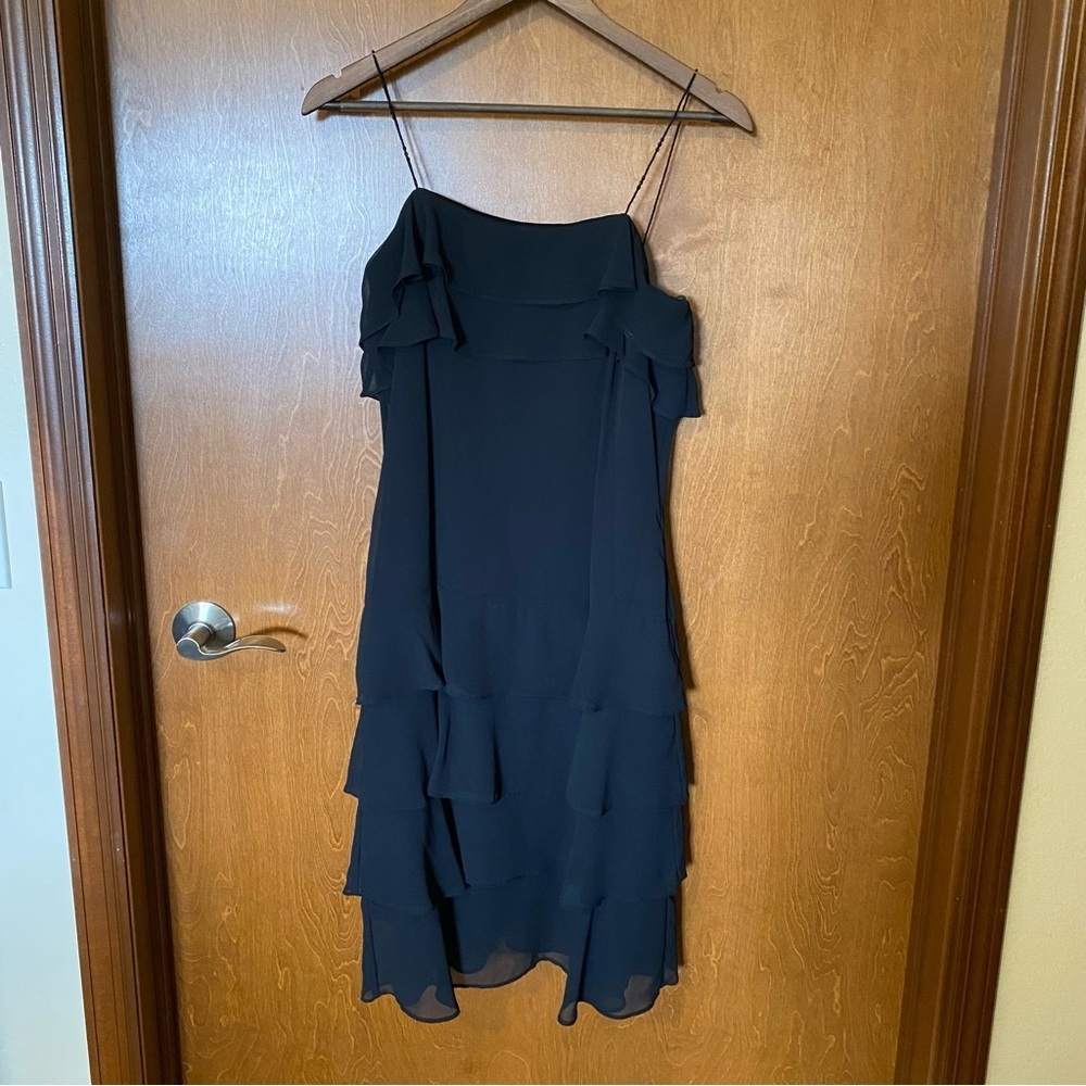 Vintage Y2K Black Ruffled Dress - Picture 3 of 8